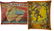 Lot of 2 Very Large Painted Sideshow/Circus Canvas Bann