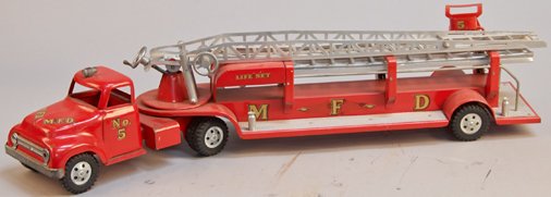 Vintage Tonka Toys Hook Ladder Fire Truck C1955 Oct 11 2013 Victorian Casino Antiques Morphy Auctions In Nv