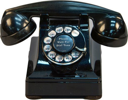 Vintage "I Love Lucy" Style Desktop Rotary Telephone: Vintage "I Love Lucy" Style Desktop Rotary Telephone, No. 302 c1939, This style became famous on the television show, Restored and in excellent working condition