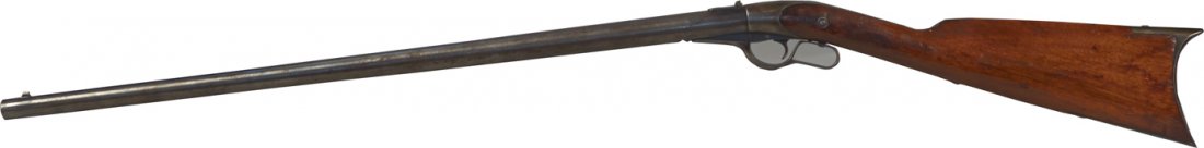 Howard Pat. Whitney 1865 .50 Caliber Single Shot Rifle: Howard Pat. Whitney Arms 1865 .50 Caliber Single Shot Lever Action Rifle, Known as the "Thunderbolt", Serial No. 1310, Marked "Charles Howard's Patents 1865 & 1866" & "Whitney Arms Co. Whitneyville, C