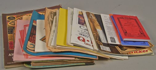 Box Lot Of Assorted Collectors' Catalogs, Price Guides: Box Lot Of Assorted Collectors' Catalogs, Price Guides & Coin-Op Literature, Includes magazines, Blue Book of Antique Slot Machines, Red Book for Trade Stimulators and Counter Games, Books on advertis