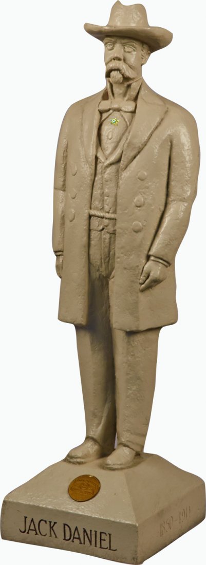 Jack Daniel's Whiskey 3D Figural Advertising Display: Jack Daniel's Whiskey 3D Figural Advertising Display, Featuring Jack Daniel statue "1850-1911" - 33"h