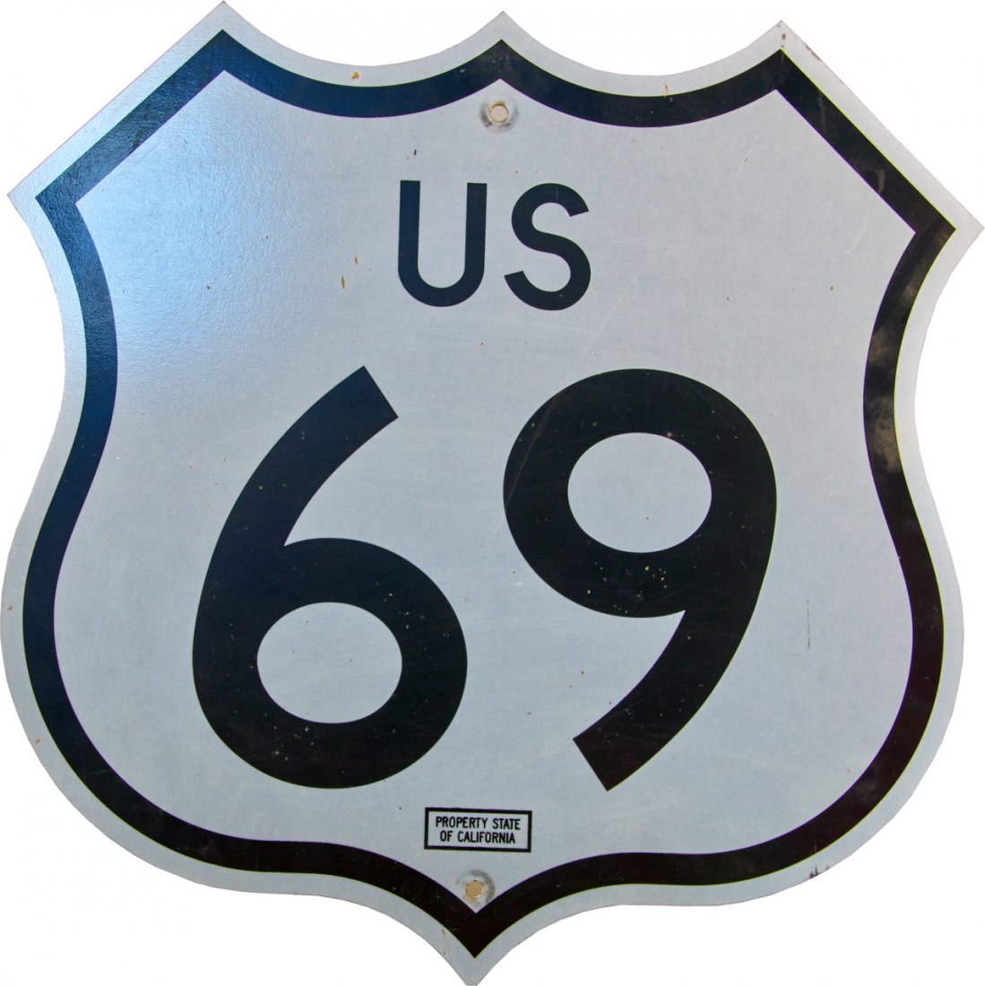 "US 69" Metal Highway Sign