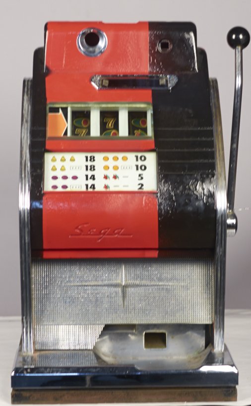 Coin-Op Sega Slot Machine: Coin-Op Sega Slot Machine w/ parts, Not fully assembled