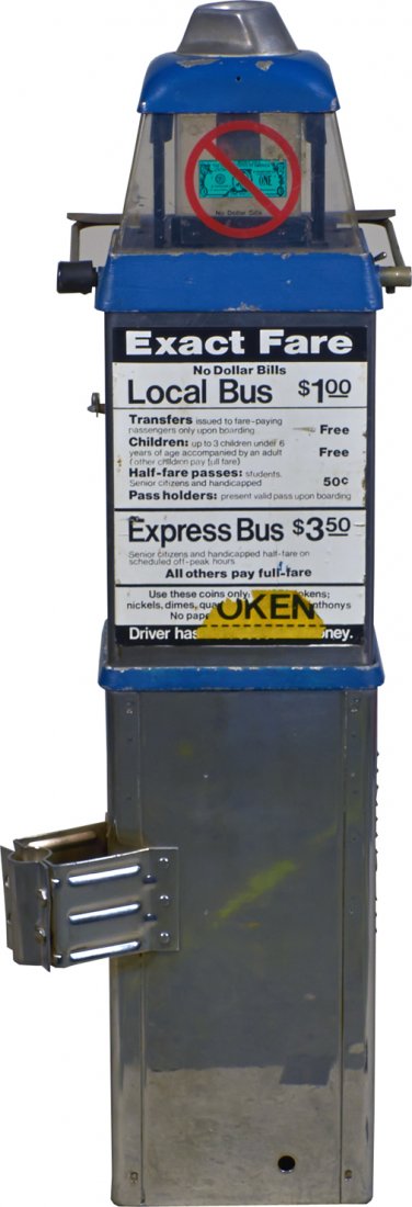Local City Bus Coin Only Fare Box: Local City Bus Coin Only Fare Box