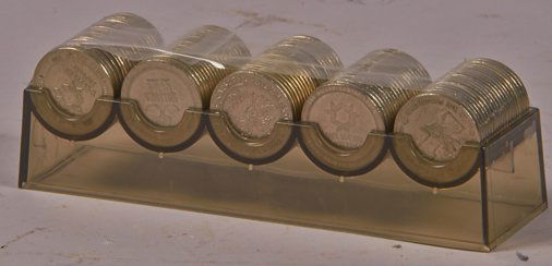 Lot Of 100 Nevada Casino Metal Dollar Gaming Tokens: Lot Of 100 Nevada Casino Metal Dollar Gaming Tokens In Holder, Originally used for dollar slot machines, Including Tropicana, El Dorado, Sahara, Reno, Caesars Palace, etc. casinos
