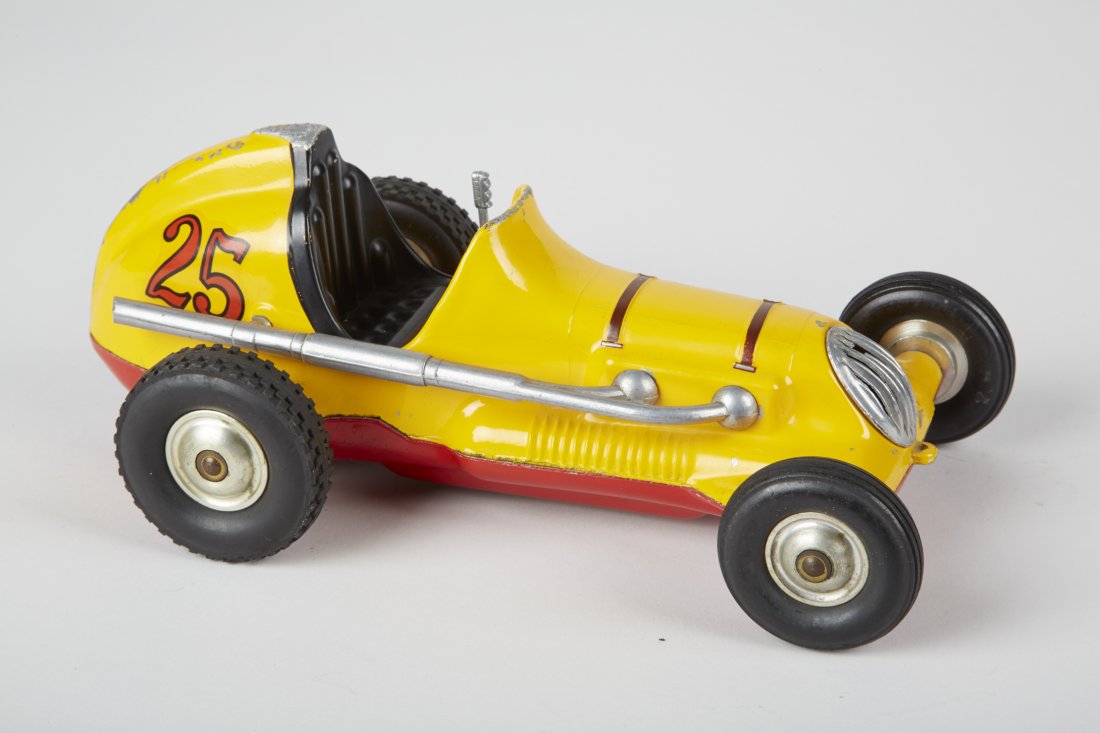Roy Cox "Thimble Drome - Champion No. 25" Die-: Roy Cox "Thimble Drome - Champion No. 25" Die-Cast Toy Race Car, Santa Ana, Calif. - 10"l