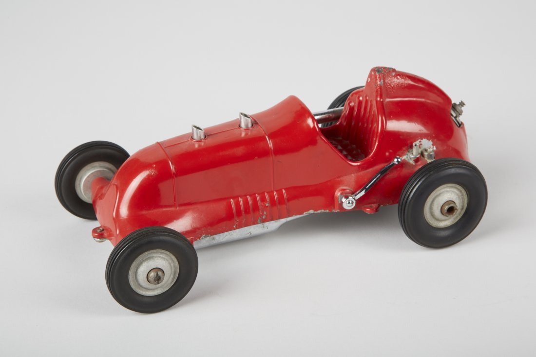 Roy Cox "Thimble Drome - Special" Die-Cast Toy: Roy Cox "Thimble Drome - Special" Die-Cast Toy Race Car, Santa Ana, Calif., red - 8-1/2"l