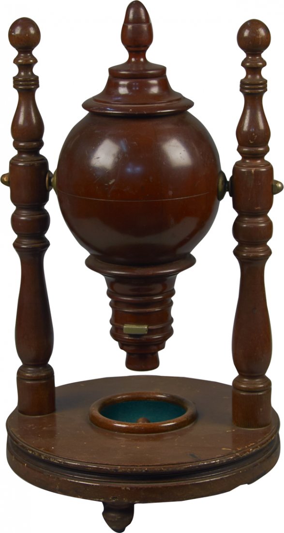 Early Wooden Tabletop Keno Goose: Early Wooden Tabletop Keno Goose w/ wooden balls - 22"h
