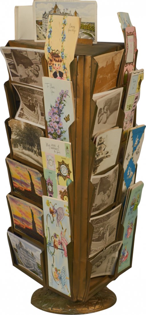 Store Countertop Metal Postcard Display Rack