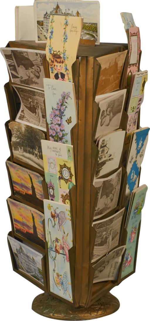 Store Countertop Metal Postcard Display Rack