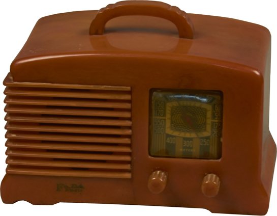 Vintage FADA Model 136 Table Top Catalin Radio c1941: Vintage FADA Model 136 Table Top Catalin Radio c1941, by Fada Radio & Electric Co. Inc. Long Island City, NY. w/ right front airplane dial, in original condition