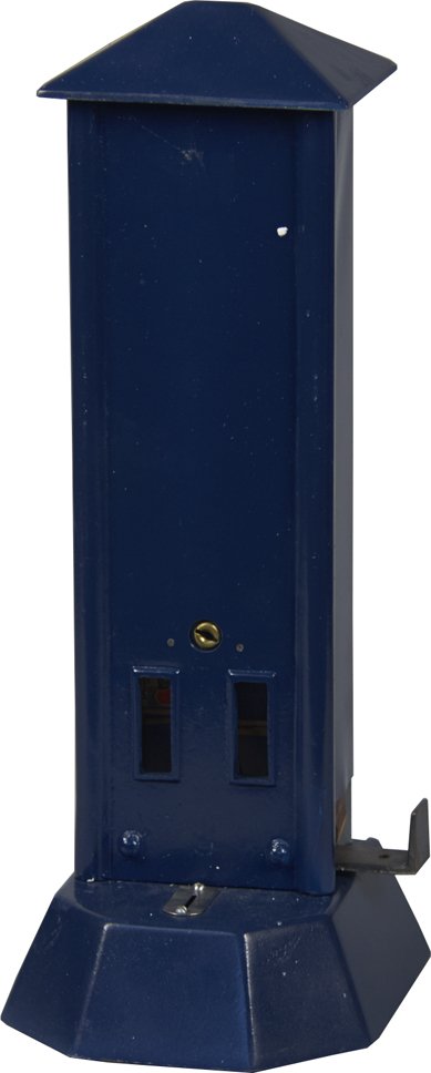 1 Cent White RockCountertop Blue Match Vending Machine: 1 Cent White Rock Countertop Blue Match Vending Machine, Cast-iron & steel w/ key