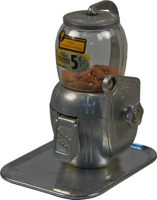 5 Cent Atlas Bantam Countertop Bulk Nut Vending Machine