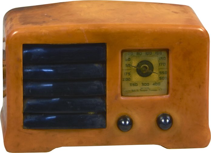 Vintage Emerson Model "AX" Series "Little Miracle" Tabl: Vintage Emerson Model "AX" Series "Little Miracle" Table Top Catalin Radio c1938, by Emerson Radio & Phonograph Company, New York, NY., in original condition