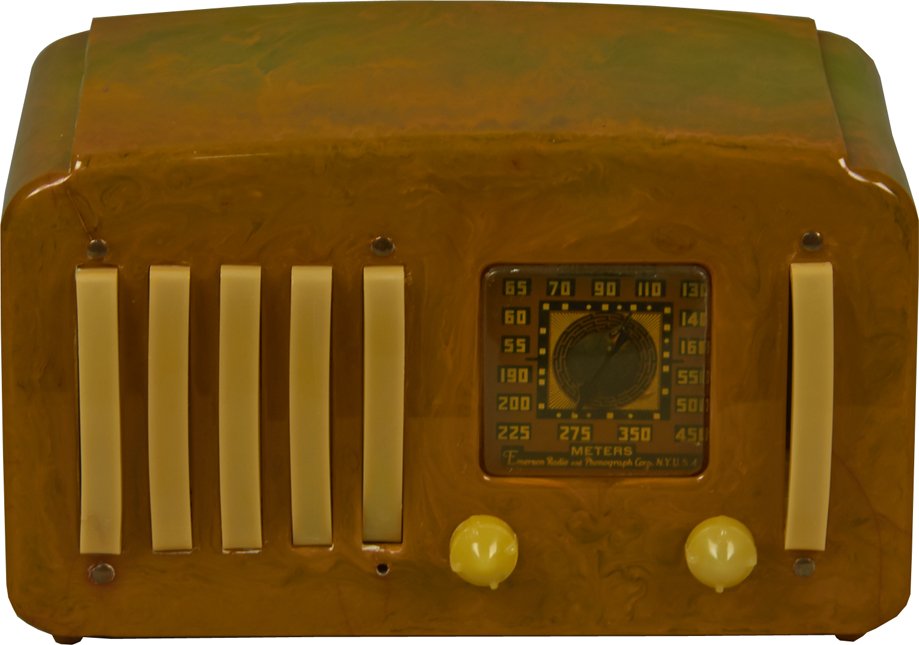 Vintage Emerson EP375 "5+1" Table Top Catalin Radio: Vintage Emerson EP375 "5+1" Table Top Catalin Radio c1941, by Emerson Radio & Phonograph Co., New York, NY., in original condition