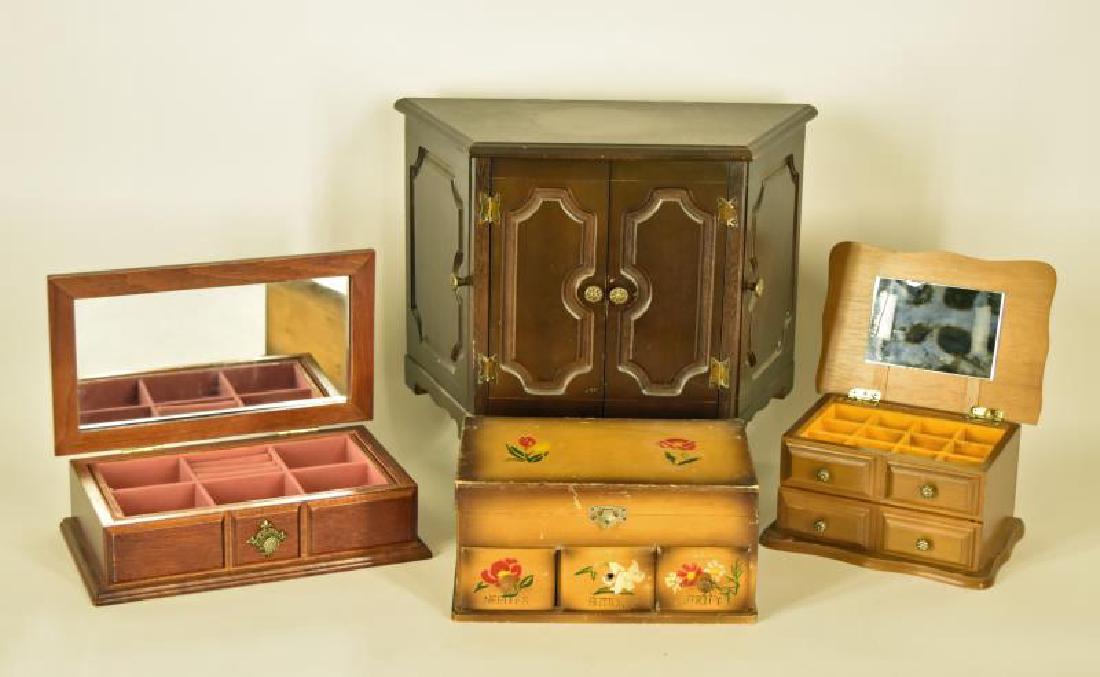 Collection Of 4 Vintage  Jewelry Boxes (1 of 1)