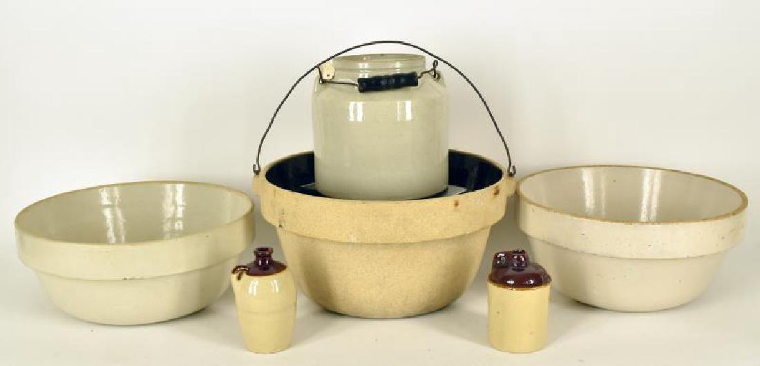 Collection Of Large Stoneware Bowls (1 of 1)