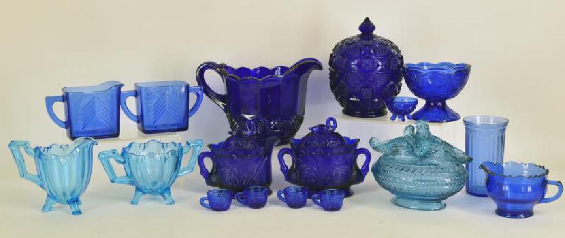 Collection Of Westmoreland Cobalt Blue Glassware (1 of 4)