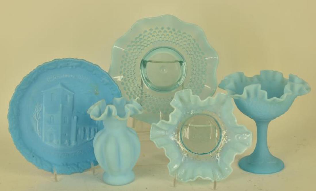 Collection Of Fenton Blue Glassware (1 of 1)