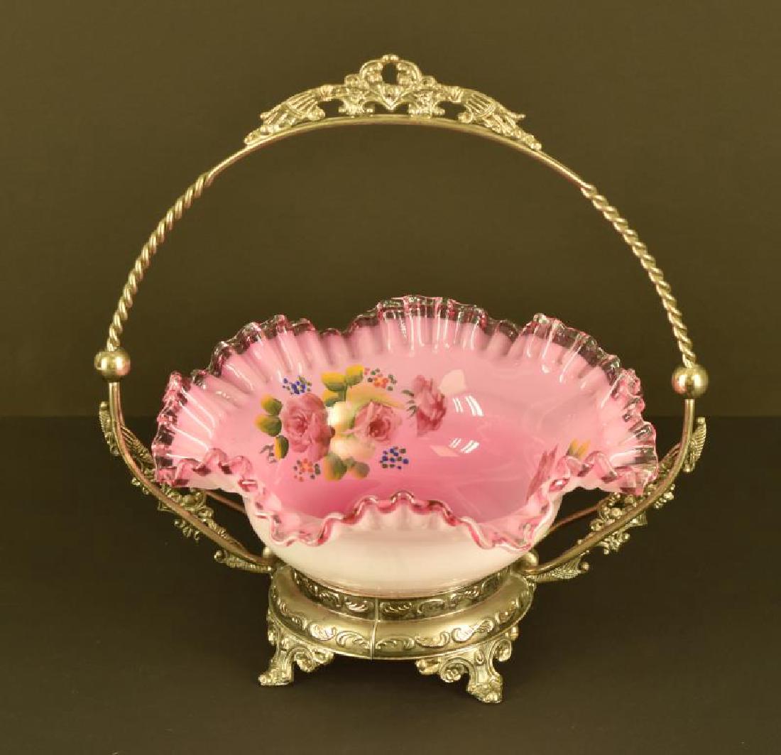 Antique Silver Plate Brides Basket (1 of 5)