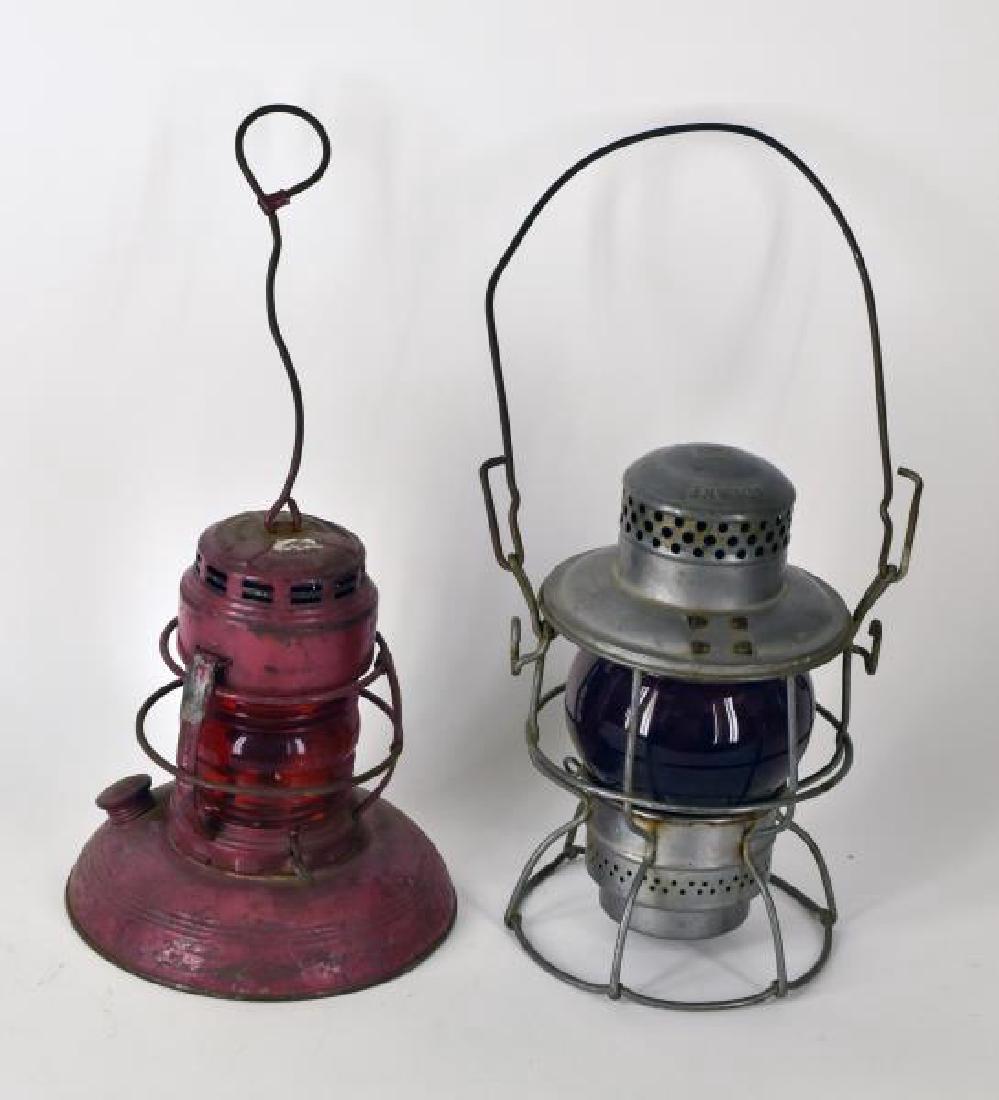 Two Vintage Railroad Lanterns (1 of 3)