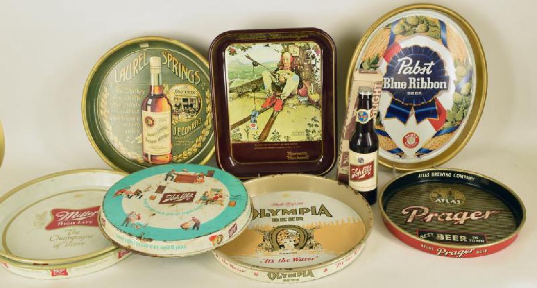 Collection Of Beer Advertising Trays (1 of 3)