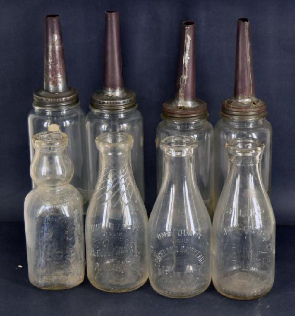 Collection Of Primitive Oil And Milk Bottles (1 of 3)