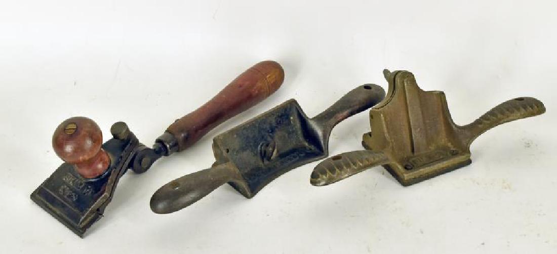 Vintage Stanley Planes And Scrapper (1 of 1)