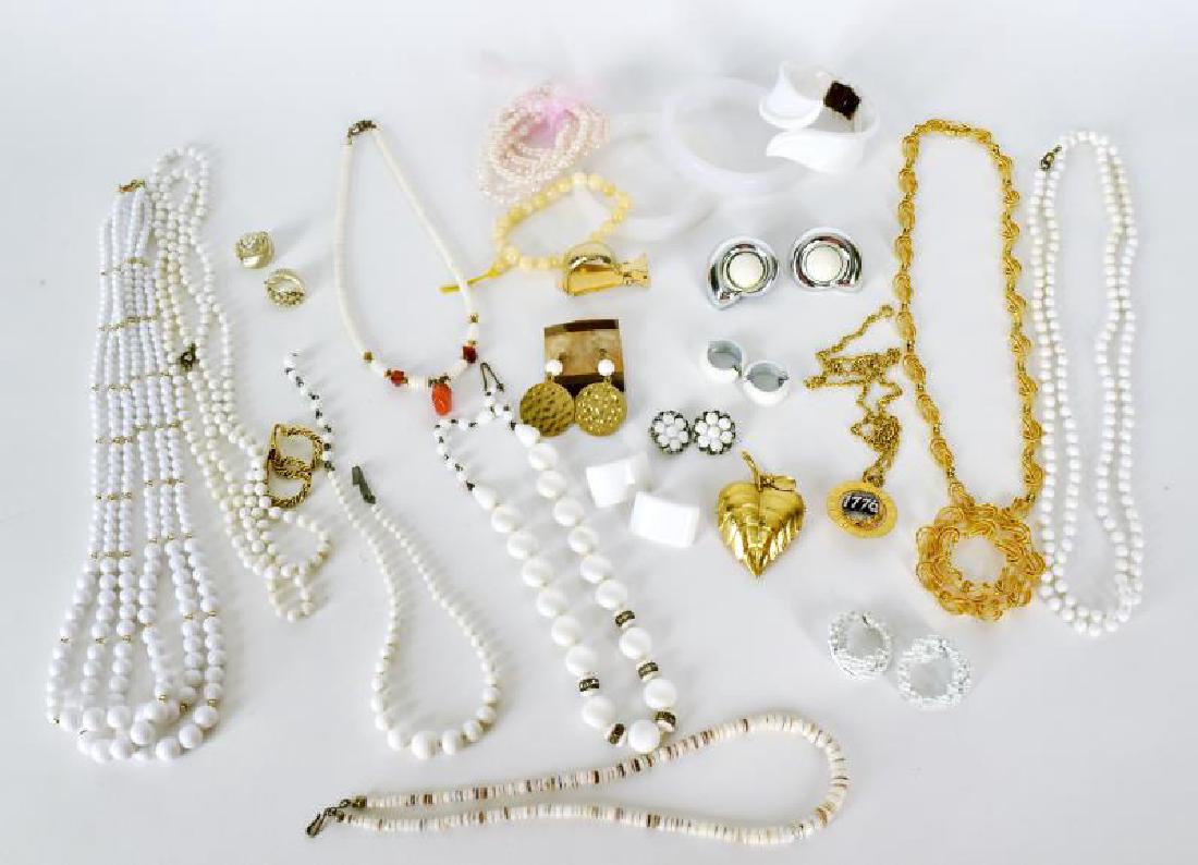 Collection Of White Costume Jewelry (1 of 3)