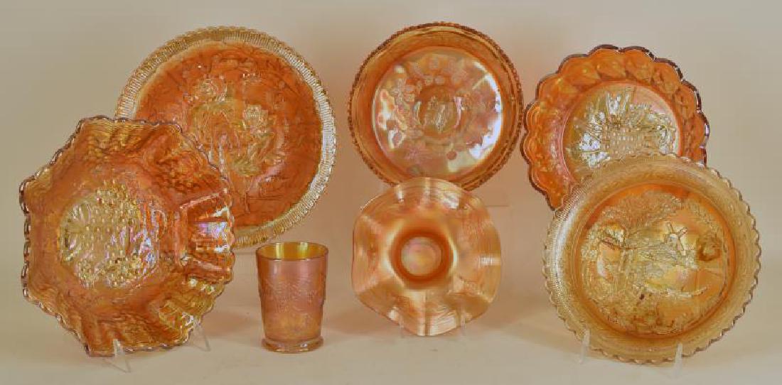 Collection Of Marigold Carnival Glass (1 of 3)