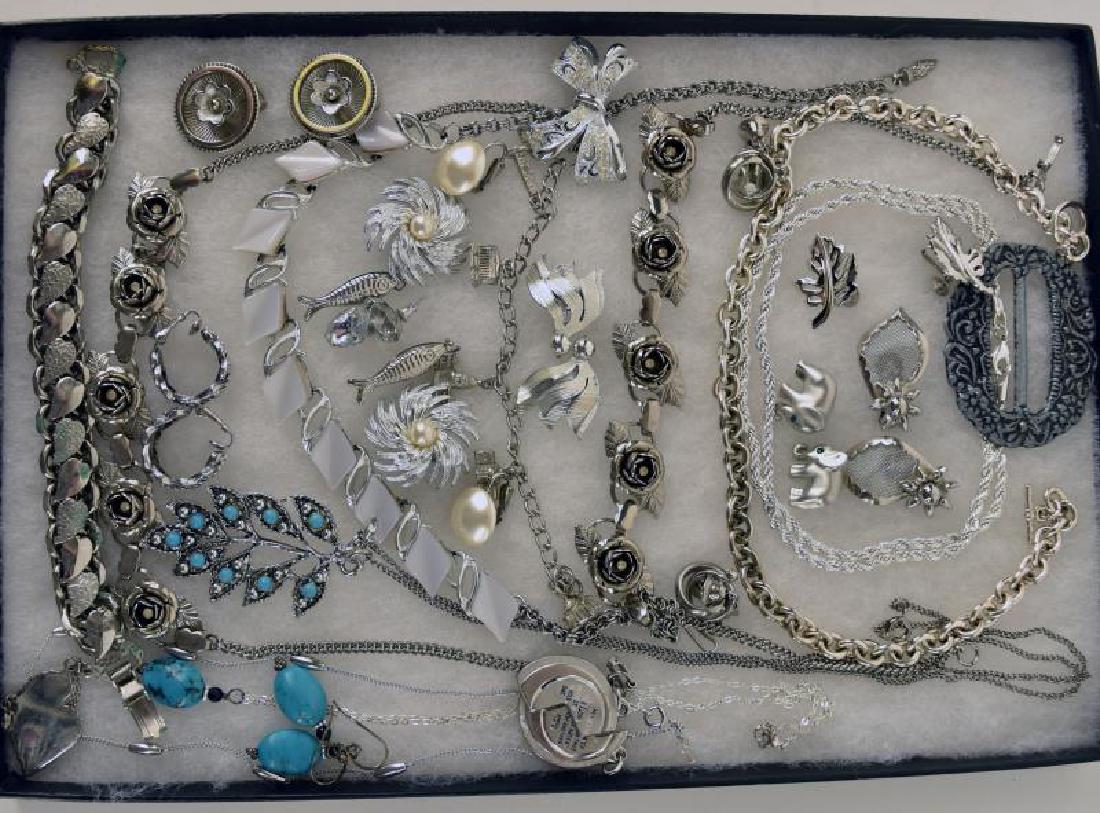 Collection Of Silvertone Costume Jewelry (1 of 1)