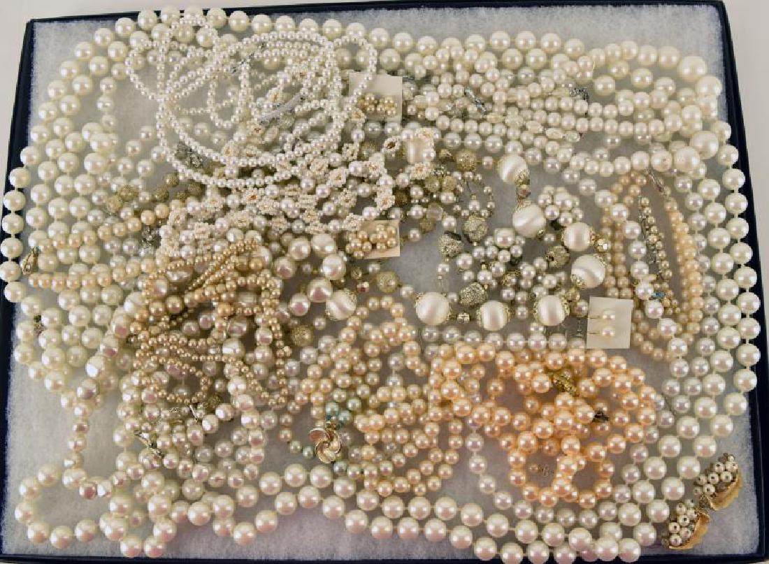 Large Collection Of Faux Pearl Jewelry (1 of 1)