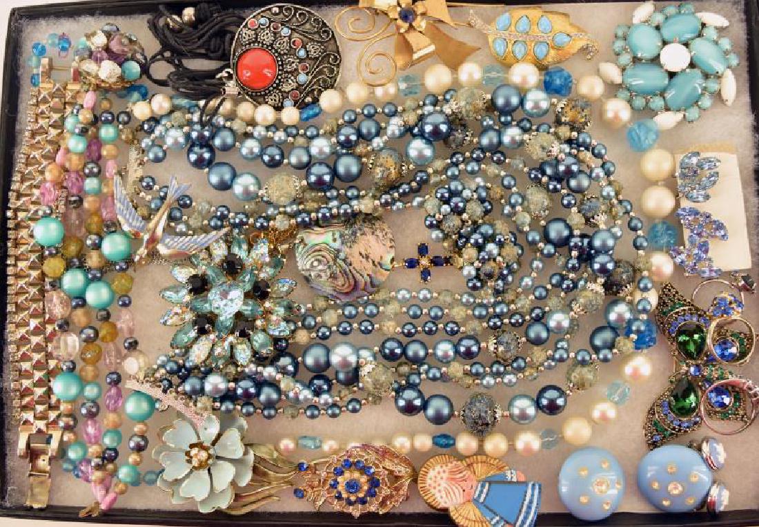 Collection Of Blue Costume Jewelry (1 of 2)