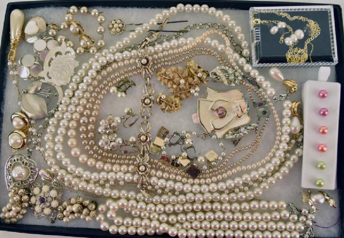 Collection Of Costume Pearl Jewelry (1 of 2)