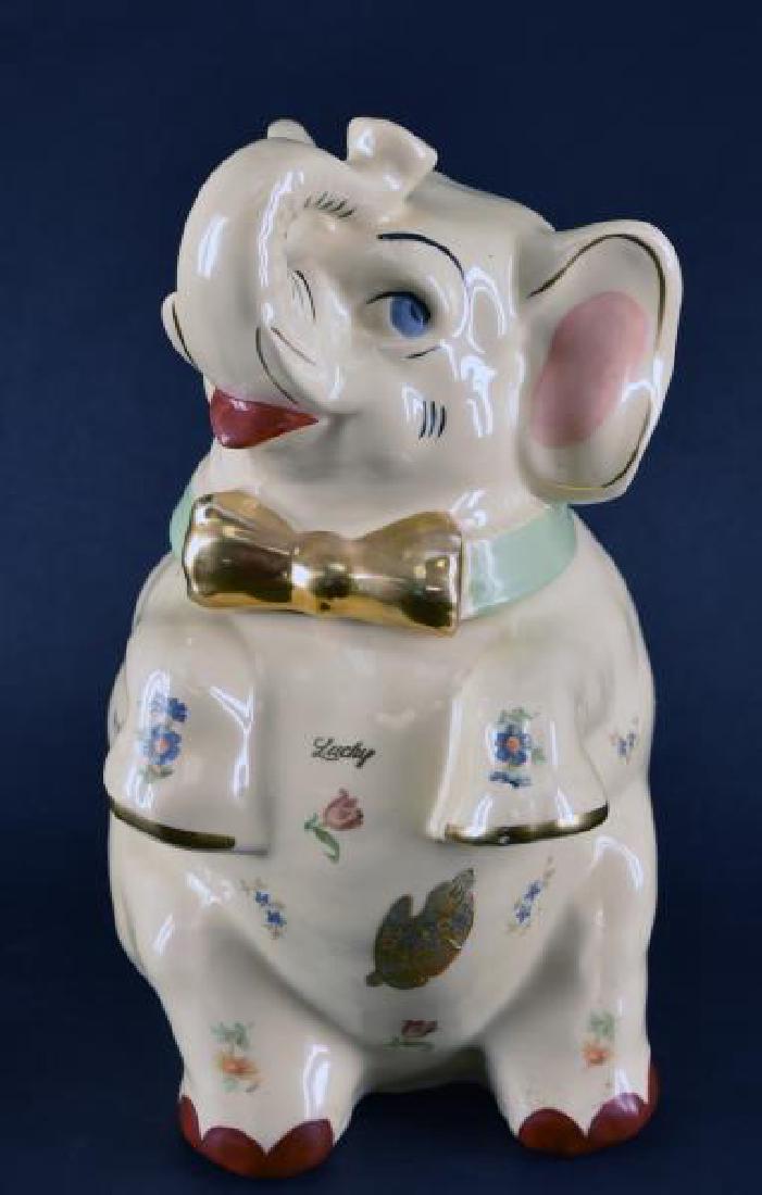 Shawnee Lucky Elephant Cookie Jar (1 of 4)