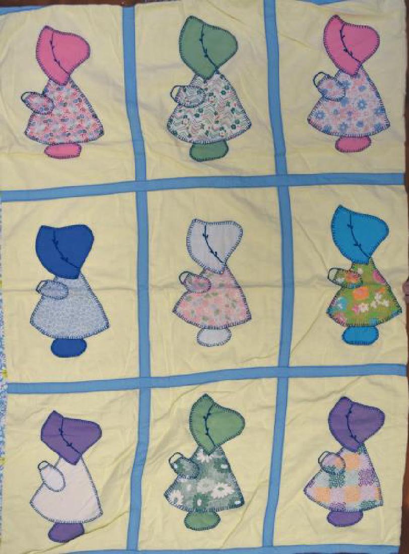 Vintage Child's Sunbonnet Sue Blanket (1 of 2)