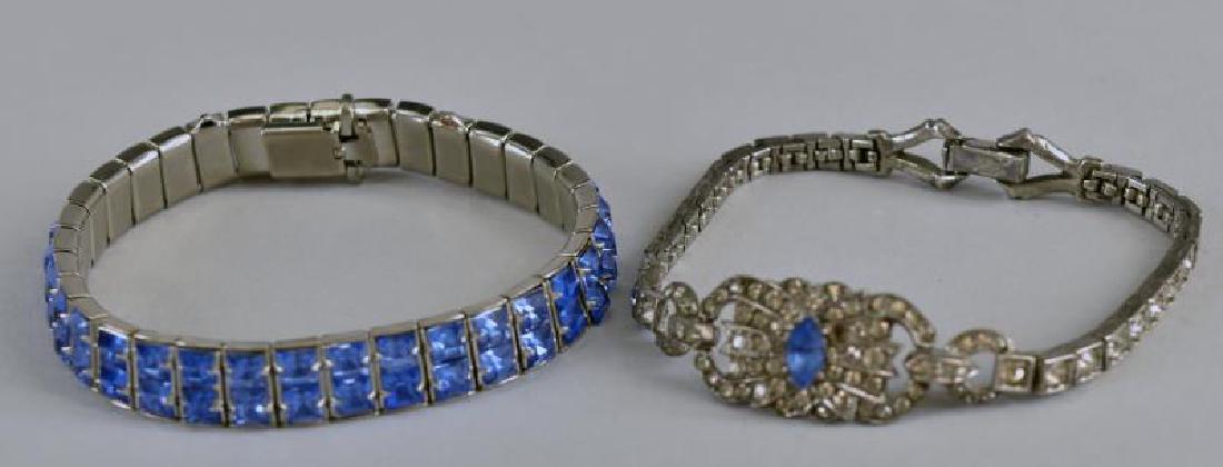 Rhinestone & Sterling Bracelets (1 of 2)