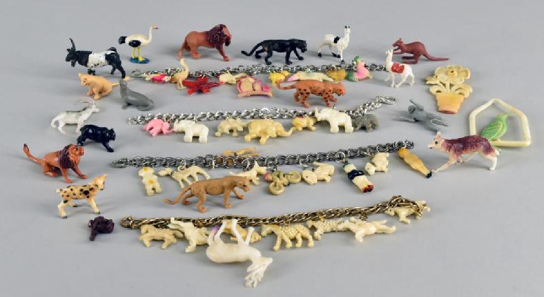 Group Of Celluloid Animals And Bracelets (1 of 2)