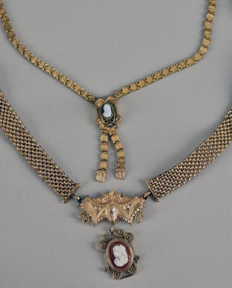 Victorian Cameo Bookchain Necklaces (1 of 3)