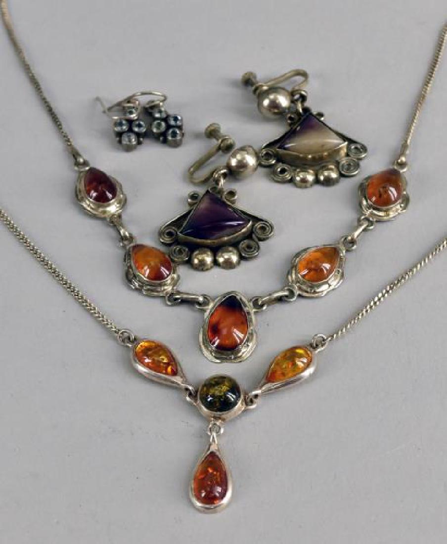 Sterling And Amber Necklace (1 of 1)