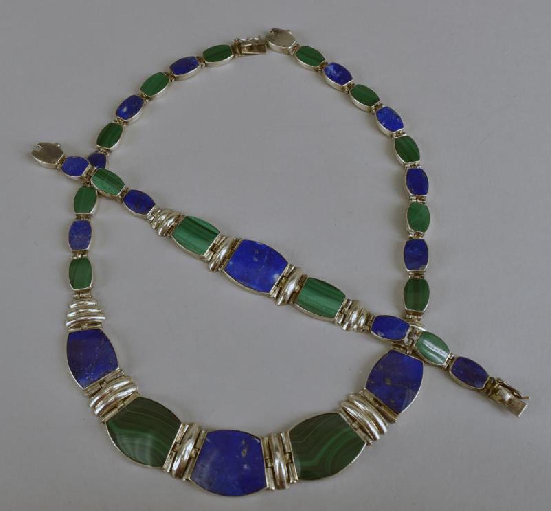 Sterling Blue Lapis And Malaechite Jewelry (1 of 3)