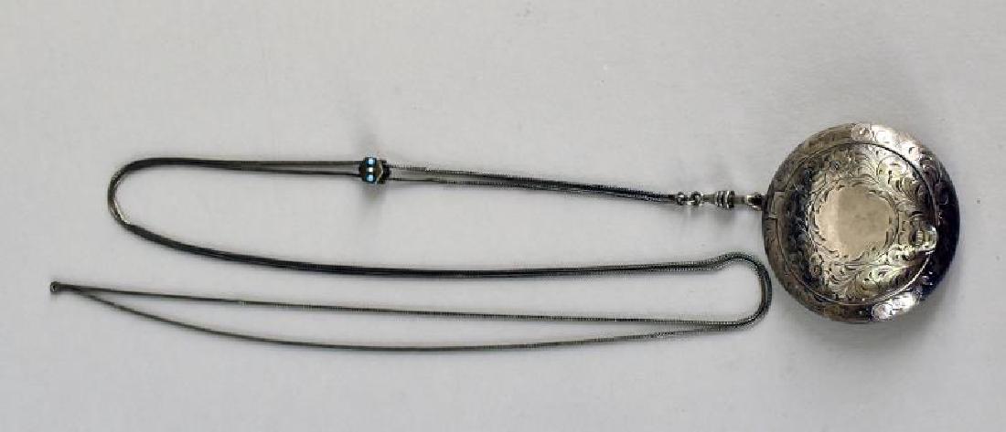 Victorian Sterling Fob And Compact (1 of 3)