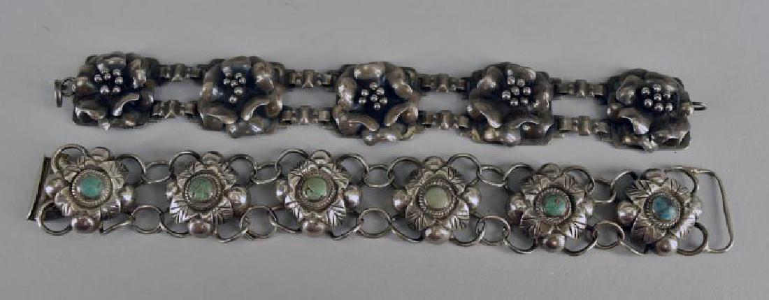 Sterling Silver Flower Bracelet (1 of 1)