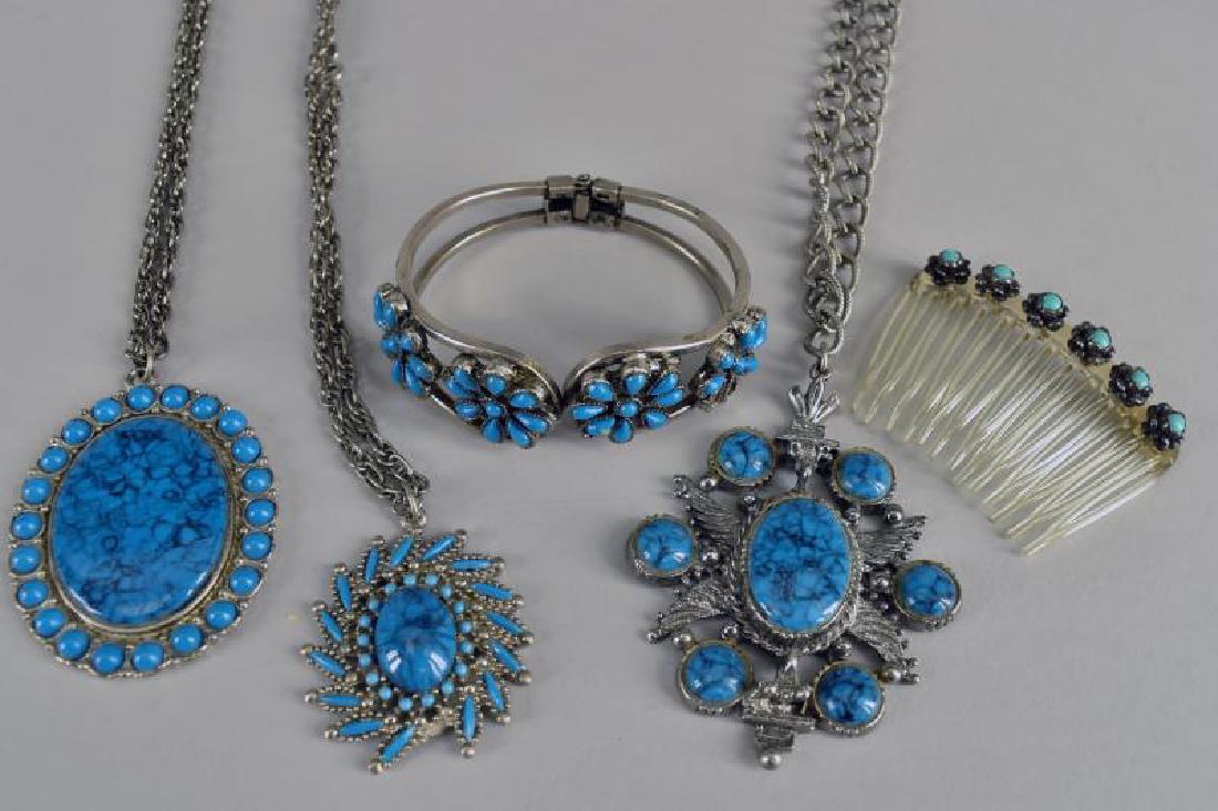 Group Of Faux Turquoise Jewelry (1 of 1)