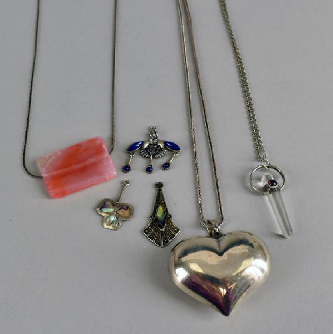 Group Of Sterling Necklace And Pendants (1 of 1)