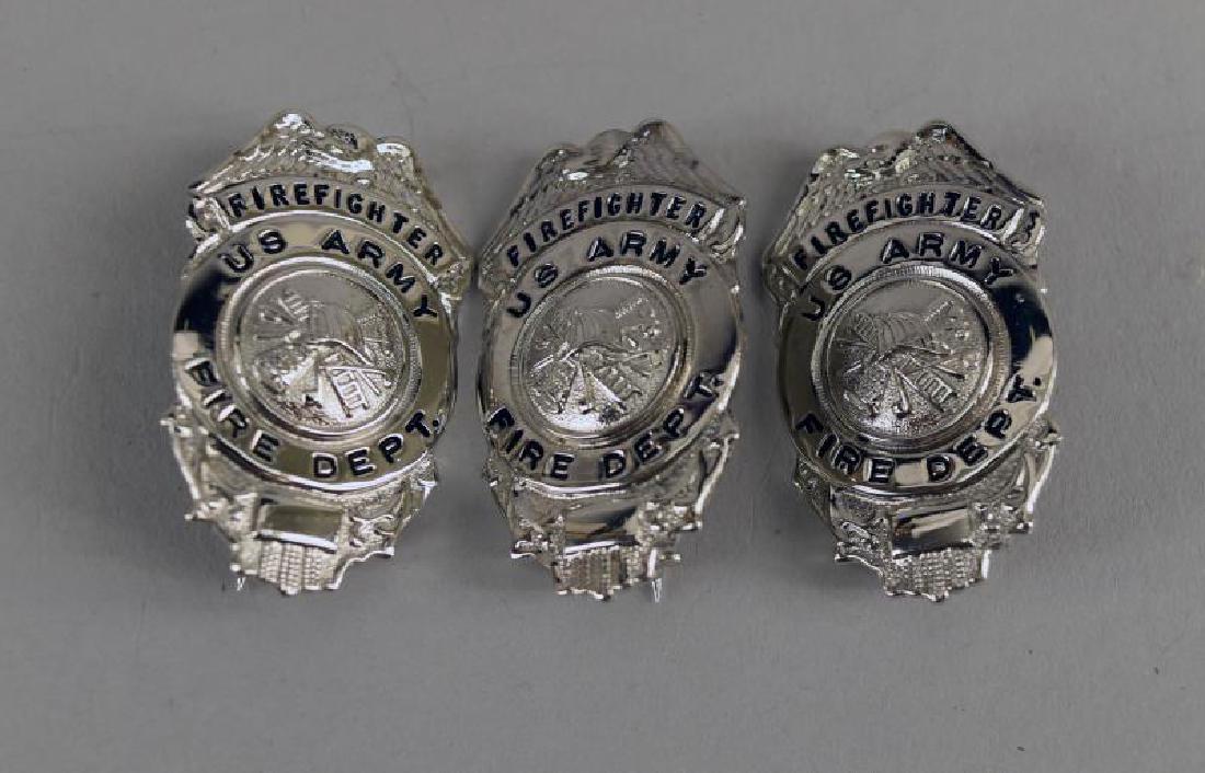 Three U. S. Army Fire Fighter Badges (1 of 1)