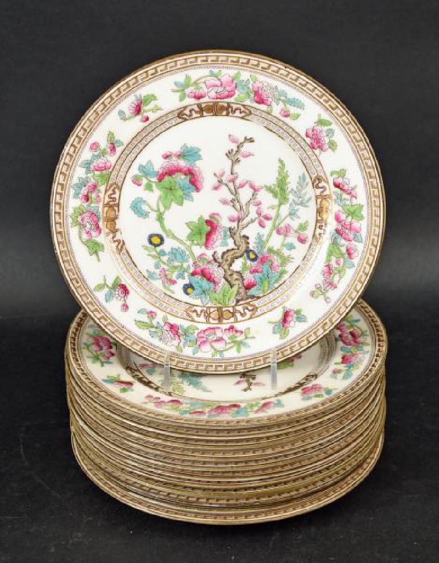 12 Royal Doulton Indian Tree Dinner Plates (1 of 1)