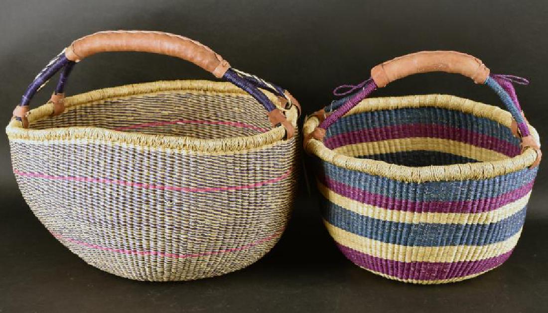Ghana Hand Woven Market Baskets Jun 09, 2018 Judd's Auction Gallery