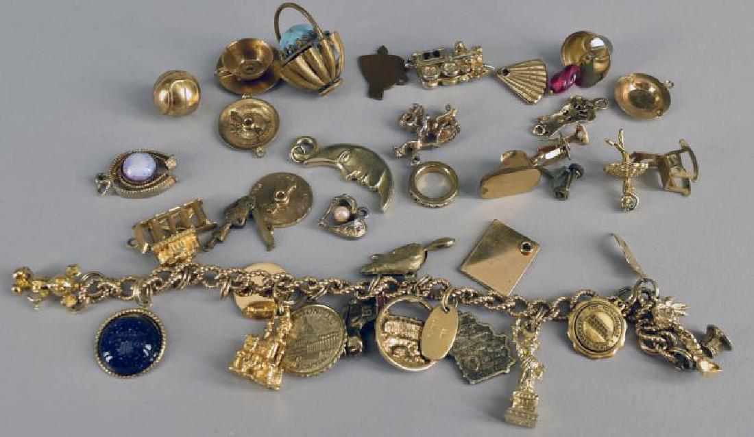 Vermeil Sterling Charm Bracelet (1 of 1)